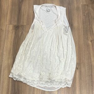 American Rag Cream Lace Tank Top